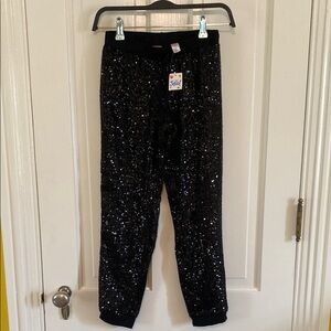 Sequin Black Kids Bottoms